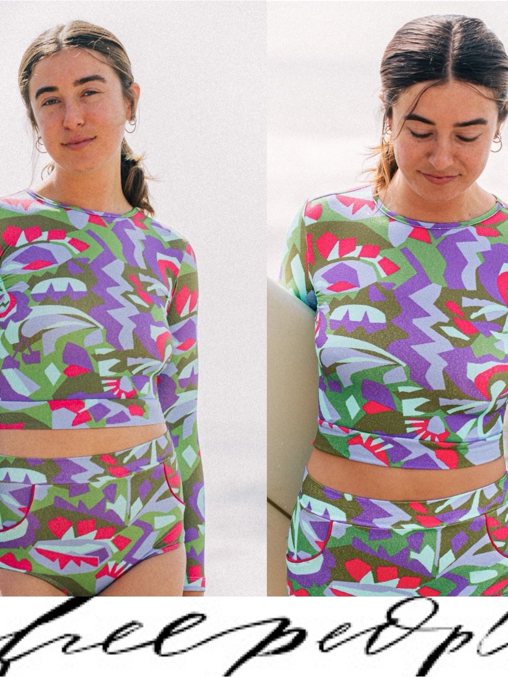 Free People / Seea Palomar Crop Top Rashie❤️ NWOT